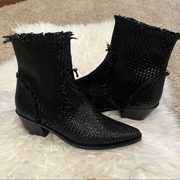 Saint G Nora Woven Black Boots*NEW - Picture 3 of 4